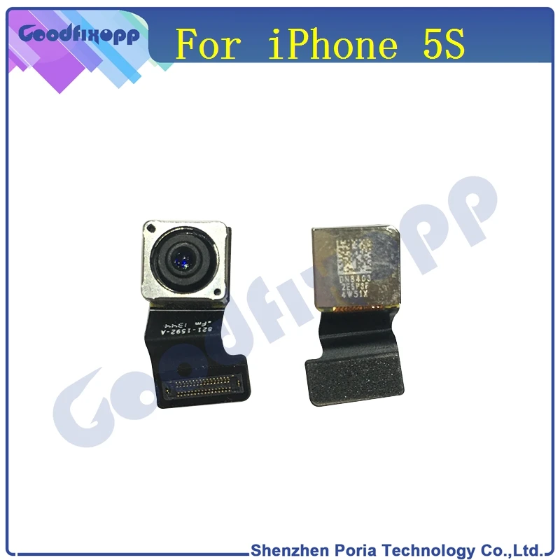 IP0040 100% Original New For iPhone 5S 8.0 Mega Pixels Back Rear Big Camera Module With Flex Cable Ribbon (1)