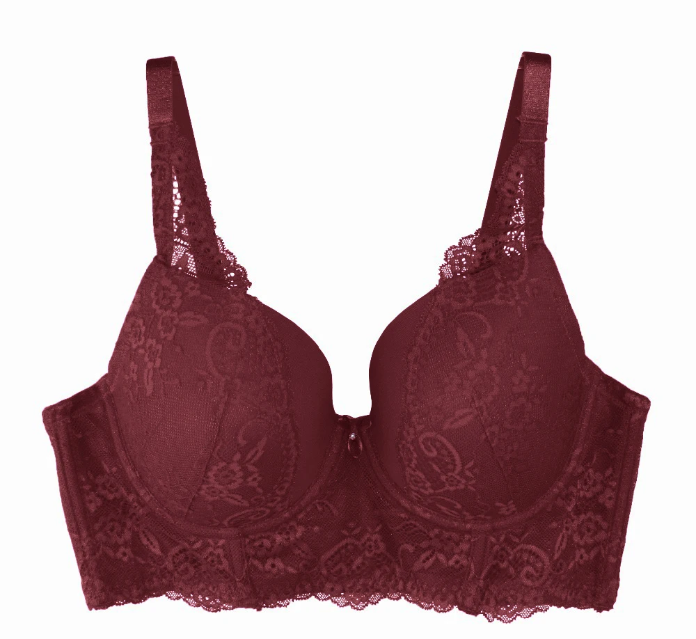 Mierside L5351 Rose/Wine Red Plus size Bra Large Bra Big size Lace Underwire Underwear for Women Sexy lingerie Mierside L5351 Rose/Wine Red Plus size Bra Large Bra Big size Lace Underwire Underwear for Women Sexy lingerie