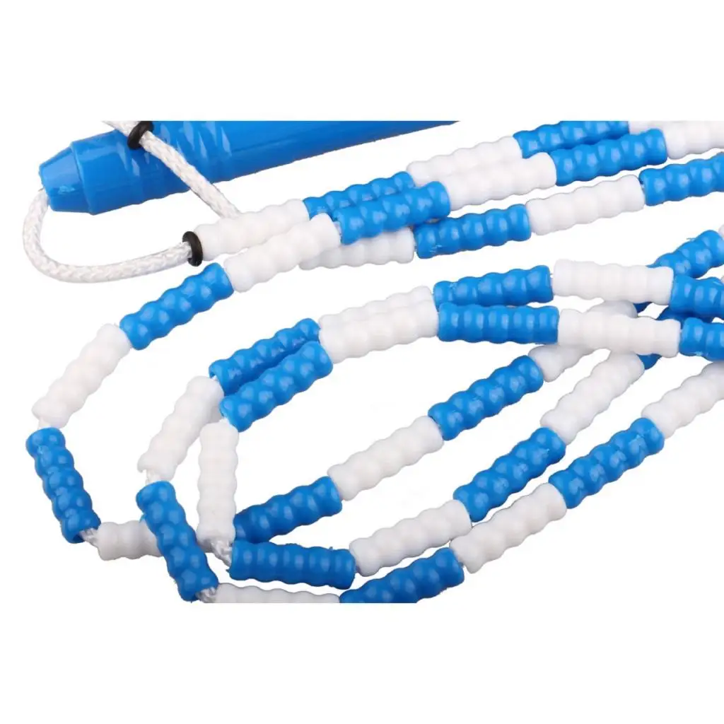 Beaded Jump Rope 280cm Fitness Skipping Rope for Kids Men and Women Beginners Indoor Outdoor Exercise Adjustable & Lightweight