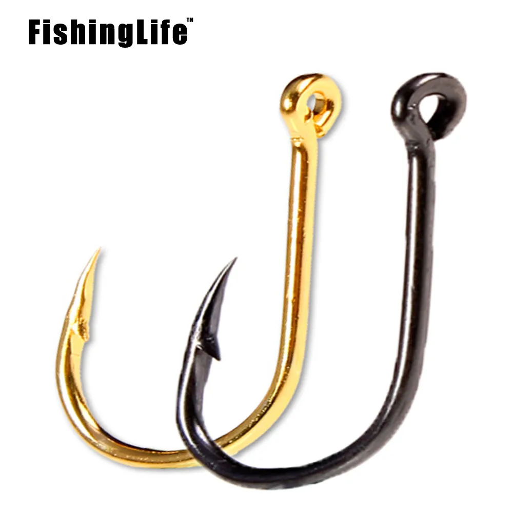 Набор рыболовных крючков FishingLife из высокоуглеродистой стали 30/50/100 шт. набор с