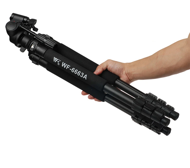Weifeng WF6663A 6663A Профессиональный Гибкий портативный штатив для камеры с головкой