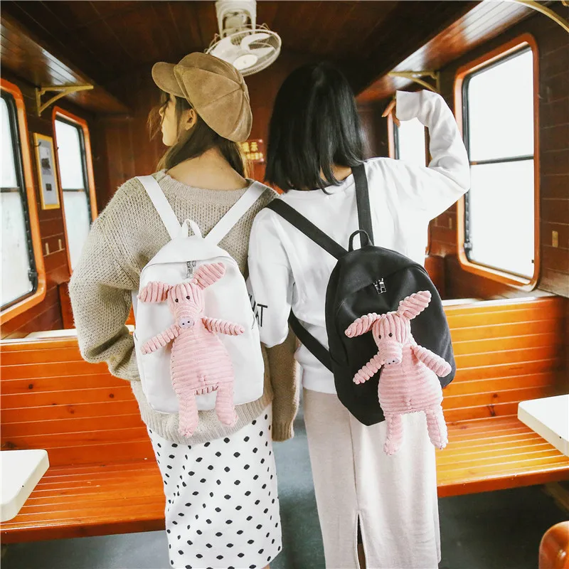 

Small fresh doll schoolbag female Japanese and Korean art personality large capacity backpack