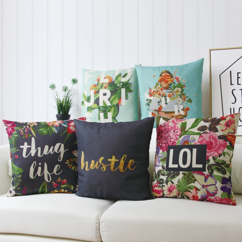 garden vintage style cheap sofa cushion covers for seat pillow cases cheap decorative pillow covers housse - Decorative Pillows Cheap garden vintage style cheap sofa cushion covers for seat pillow cases cheap decorative pillow covers housse - Decorative Pillows Cheap
