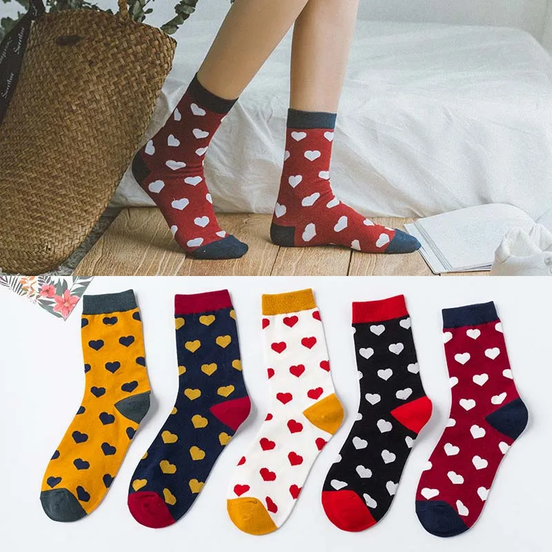 

Harajuku Solid Women Socks Lovely Dot Style Casual Women Sox Fashion Korean version Socks 17 Colors For Choose