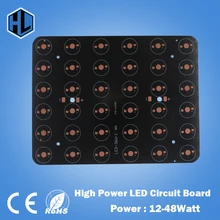 12 Вт, 18 Вт 20 Вт 24 Вт 30 Вт 36 Вт 48 Вт Прямоугольник светодиодный Алюминий пластина/высокая Мощность светодиодный печатная плата/нагревательная плита PCB