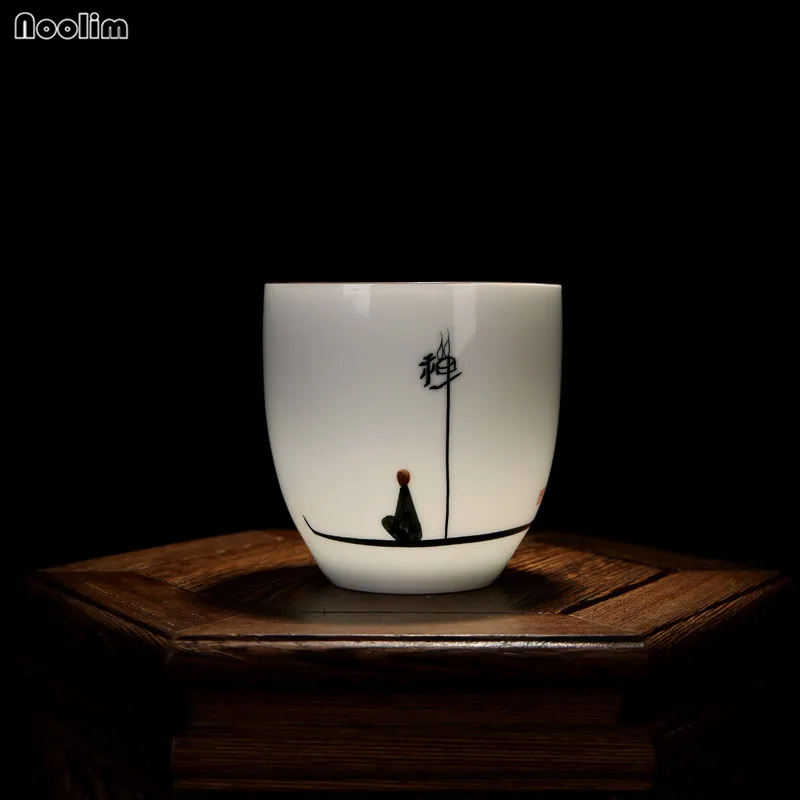 NOOLIM Цзиндэчжэнь ручная роспись сосны лотоса керамическая чайная чашка чайный набор кунг-фу стакан для воды Пиво Pu'er чайная чашка посуда для питья аксессуары