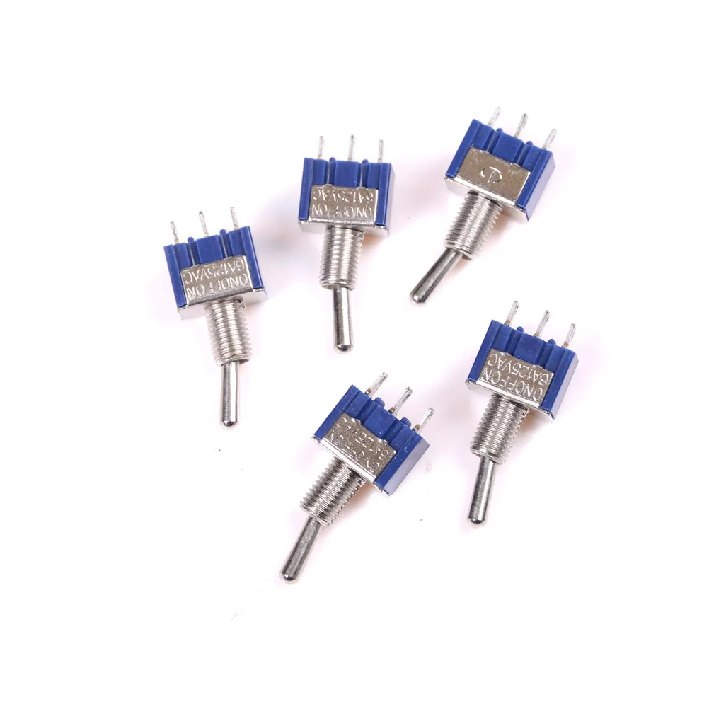 

5 Pcs AC ON/OFF/ON 3 Position SPDT Toggle Switch Toggle Switch