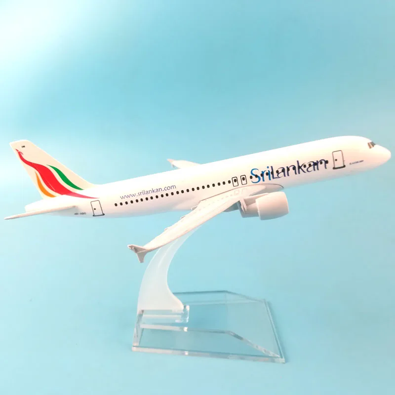 20 см модель самолета SriLankan Airlines 16 Airbus A320 сплав металл литая под давлением