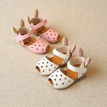 2017 Véritable En Cuir Mignon Oreilles De Lapin Infantile En Bas Âge Chaussures 0-1-2 Ans Filles Bouche Chaussures Rose blanc