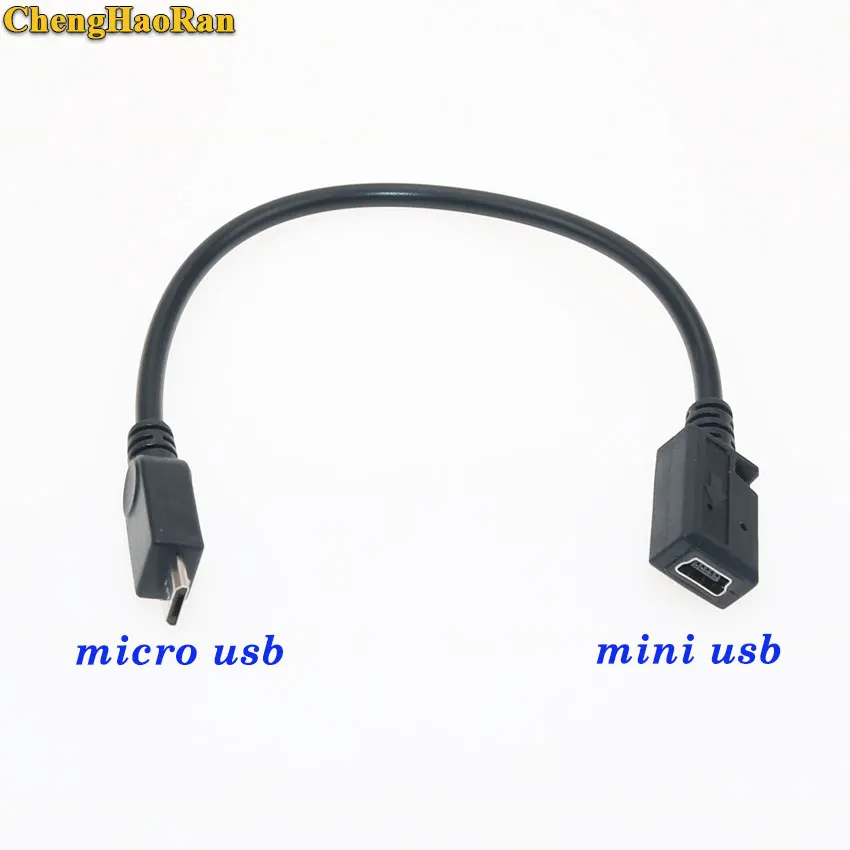 

ChengHaoRan Mini USB Female to Micro USB Male Connector Adapter Cable for phones MP3 MP4