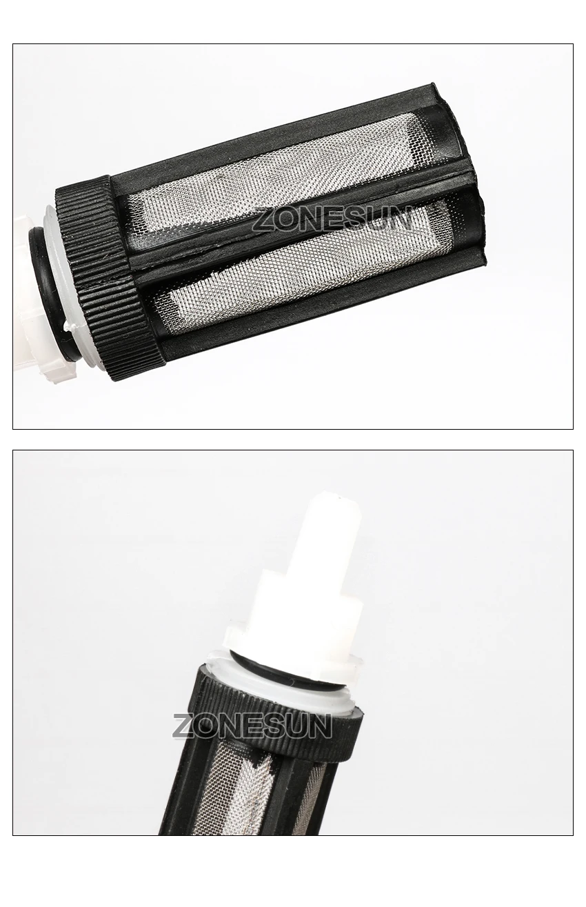 ZONESUN Fácil de cambiar GFK-160 KC-280 Filtro de máquina de llenado de leche de jugo de agua digital