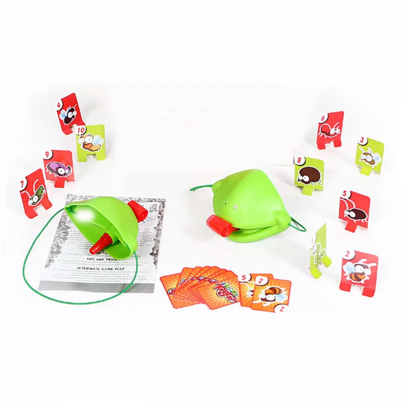 

funny board game tongue tac be quick to lick cards for tic-tac bugs with tongue toys for children puzzle game party games