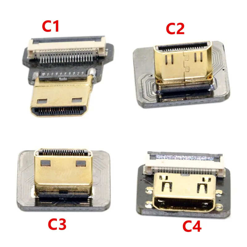 FPV Micro HDMI Mini HDMI 90 degree Adapter 5cm-100cm FPC Ribbon Flat HDMI Cable Pitch 20pin Plug Connector FPV Micro HDMI Mini HDMI 90 degree Adapter 5cm-100cm FPC Ribbon Flat HDMI Cable Pitch 20pin Plug Connector