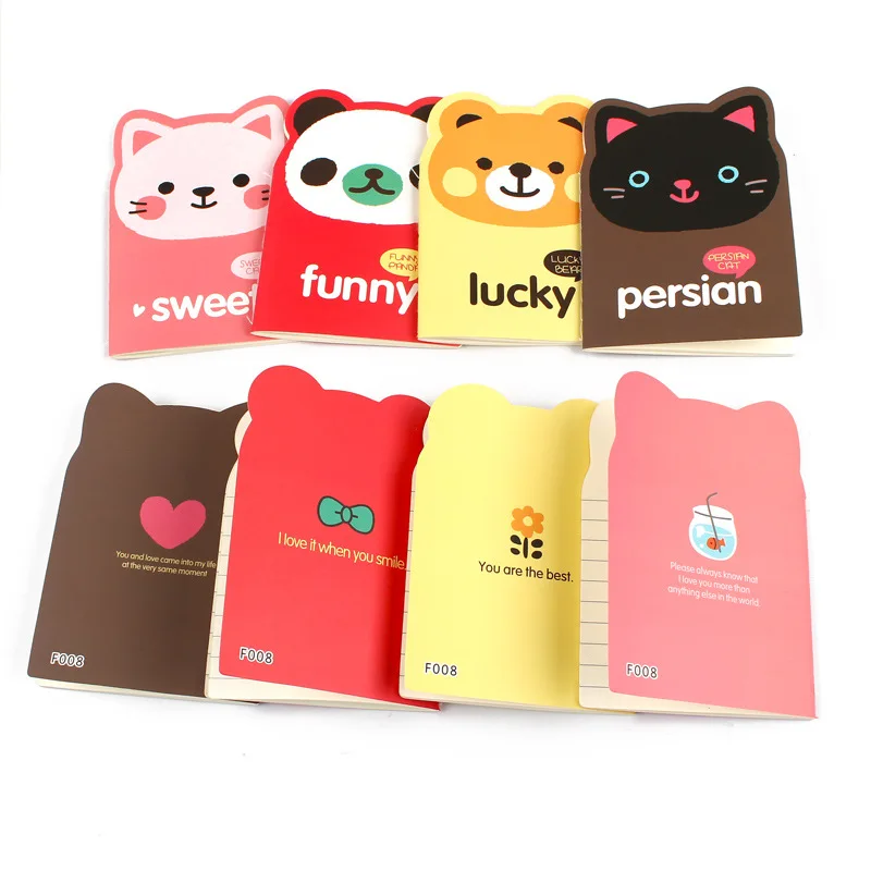 

1pc Color Random Kawaii Cartoon Creative Stationery Office Supplies School Notebook Diary Panda Bear Notepad