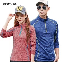 Летние тапочки нескольких Цвет Спорт на открытом воздухе мужчины и женщины, футболки с длинным рукавом Для мужчин Костюмы быстросохнущие дышащие футболки h38