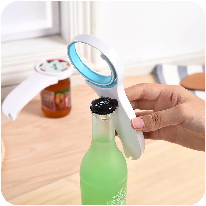 Multifunctional Kitchen Food Can Jar Tin Opener Drink Bottle Cap Opener 3 Colors