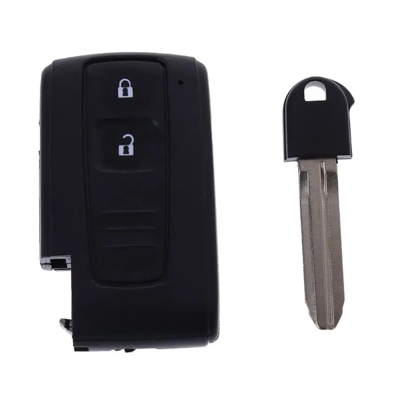 

2 Buttons Remote Smart Car Key Case Cover For Toyota Prius Corolla Verso Toy43 Uncut Blade Car Accessories