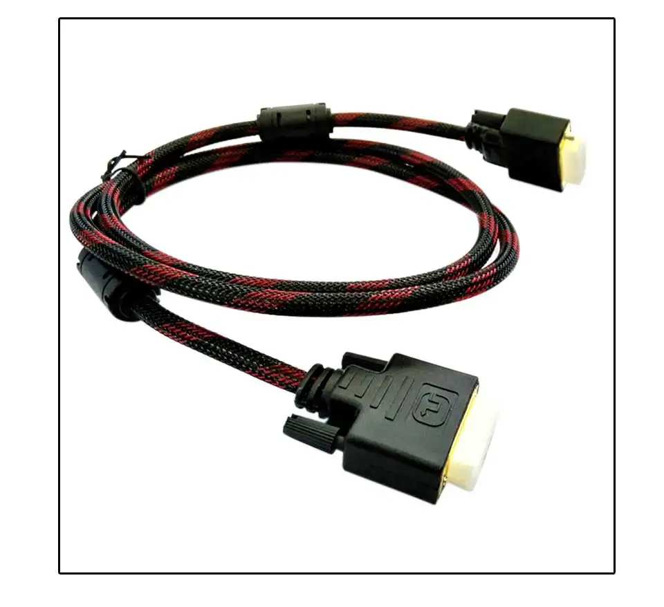 High Speed DVI Cable 3M 5M 10M Gold Plated Plug Male-Male DVI TO DVI 24+1 cable 1080p for LCD DVD HDTV XBOX Monitor Projector (10)