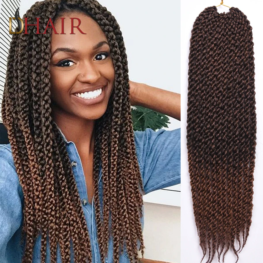 ... Ombre Braiding Crochet Hair Senegalese Twist Box Braids Hair Havana
