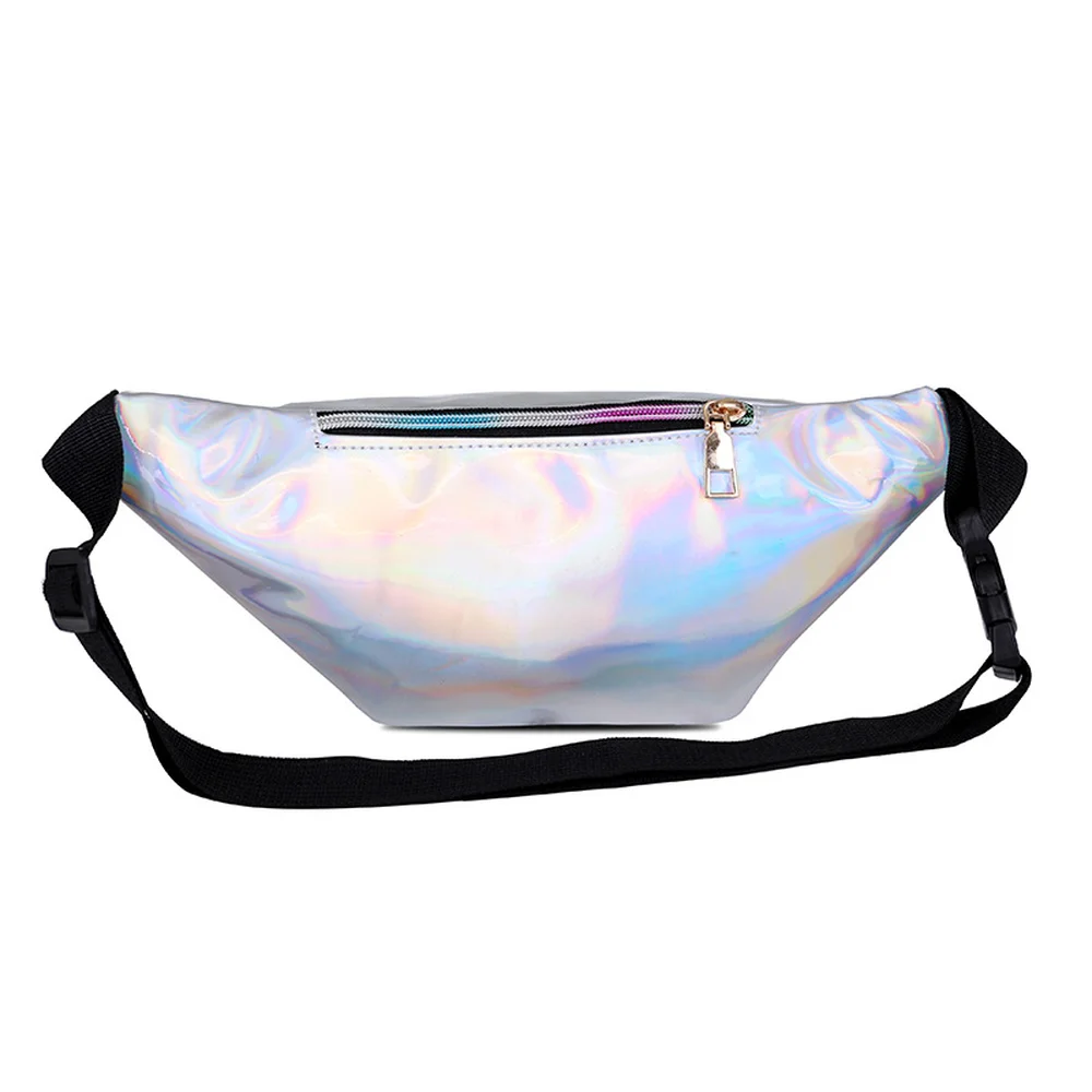

Women Hologram Laser Waist Bag Fashion Shiny Neon Fanny Pack Bum Bag Travel Purse