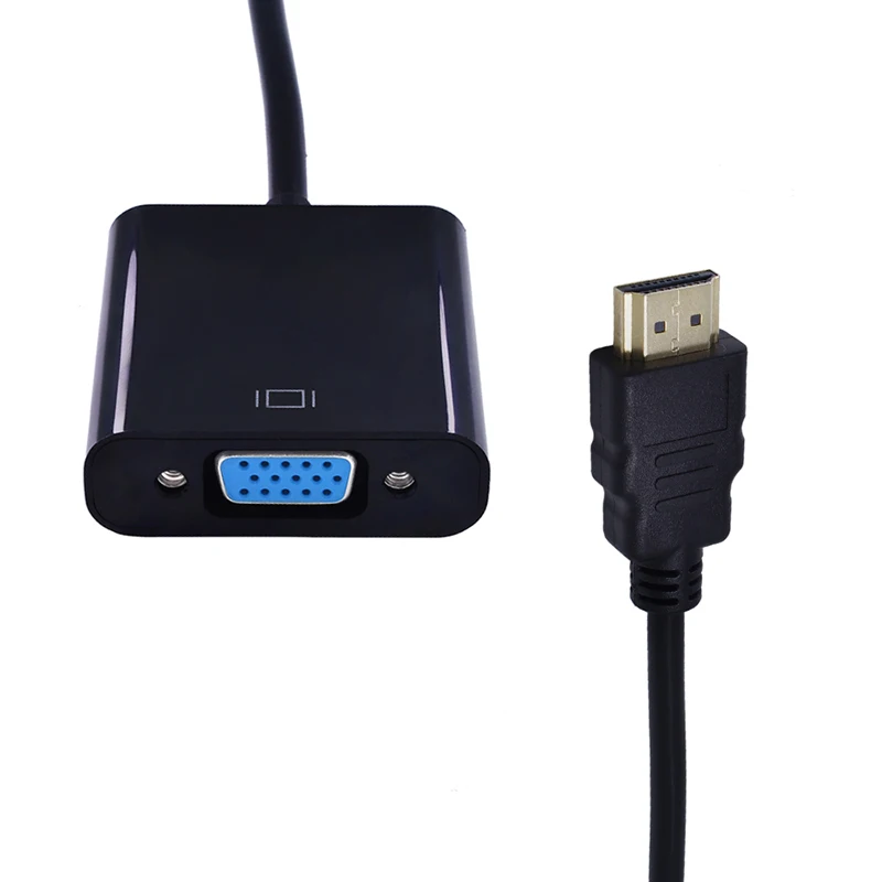 HDMI к VGA адаптер цифро-аналоговый видео аудио конвертер кабель мужчин и женщин HD1080P HDMI VGA разъем для ПК ноутбука тв Xbox