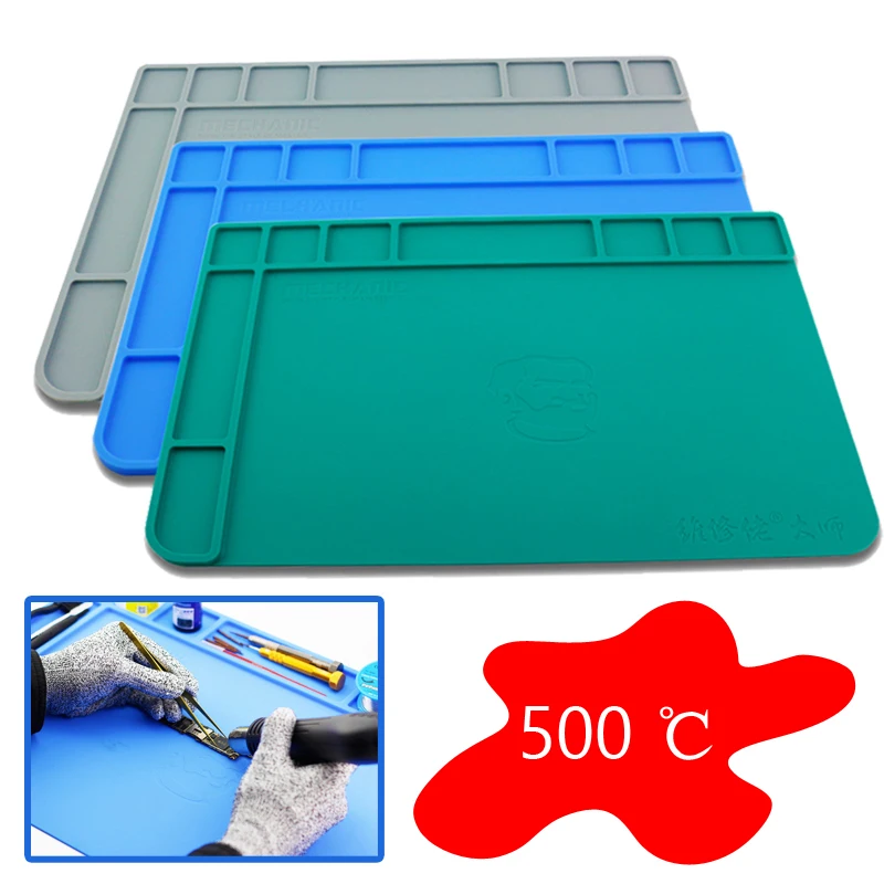 

Heat Insulation Soldering Mat Silicone BGA Soldering Station Working Pad Desk Mat Phone Electronic Repair Tools Kit
