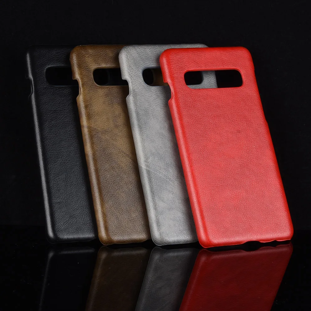 

Retro Leather Case For Samsung Galaxy S10 Plus Case For Samsung Galaxy Note 10 S9 Plus A50 A40 A30 A20 A10 Lichee Pattern Case