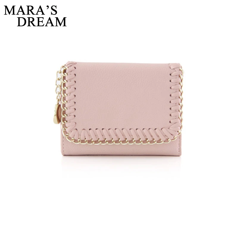 

Mara's Dream 2018 Women's Wallets Small Mini Safe Money Bag PU Leather ID Credit Card Holder Coin Purse Solid Carteira Mulheres