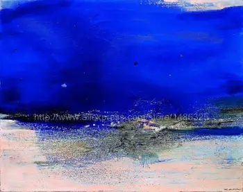 

Zhao wuji hand painted Abstract landscape large landscape paintings sale bed room background High quality