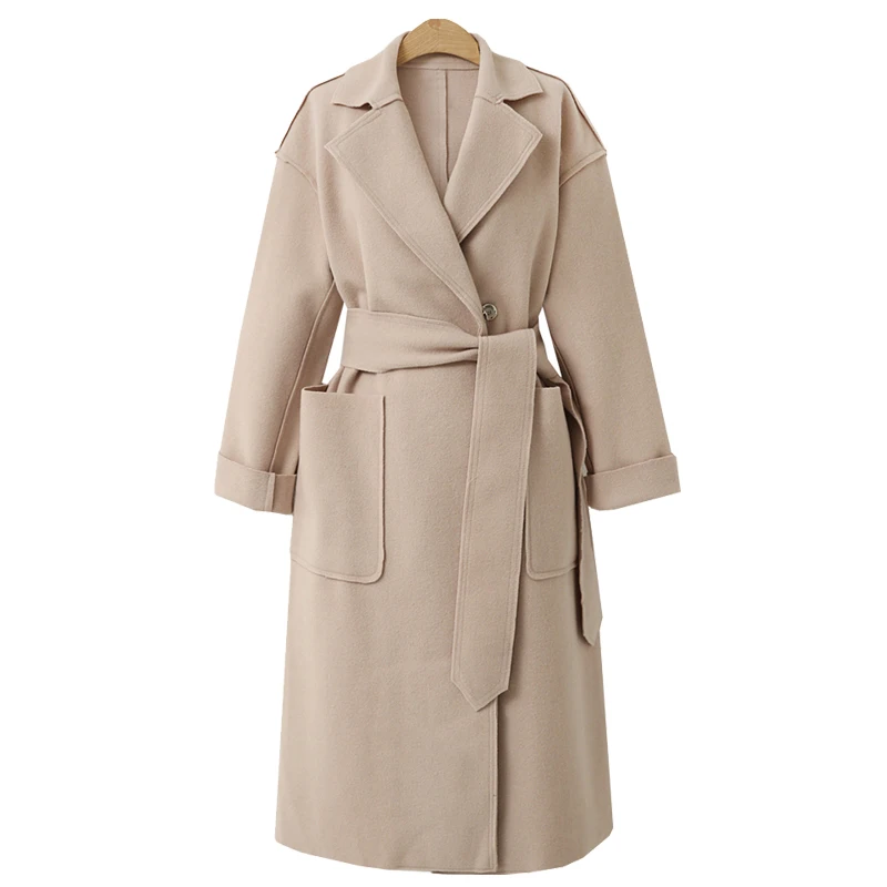 Winter Suit Wool Coat Work Lady Long Sleeve NA01 – iawear