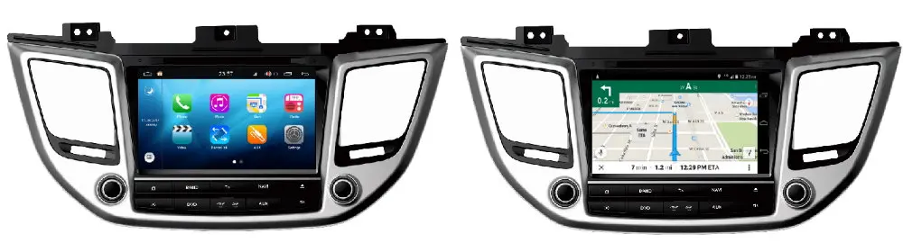 Cheap Auto DVD Player GPS Navigation For Hyundai Tucson (TL) 2015~2019 Car Android Multimedia System Screen Radio Stereo Head Unit 1