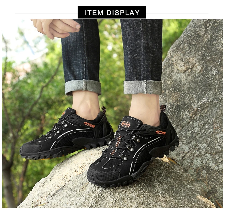 Высококачественная Мужская Треккинговая обувь из микрофибры, уличные кроссовки, мужская спортивная обувь, скалолазание, размер 45