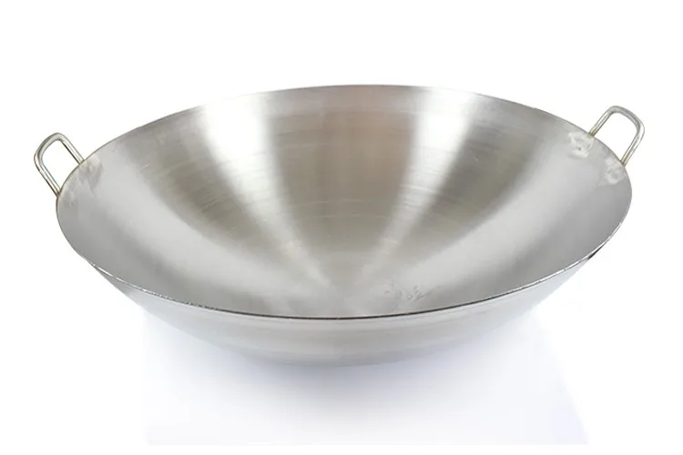 100 см ВОК Сковорода из нержавеющей стали сковорода кухонная посуда для коммерческого использования сковорода кастрюля