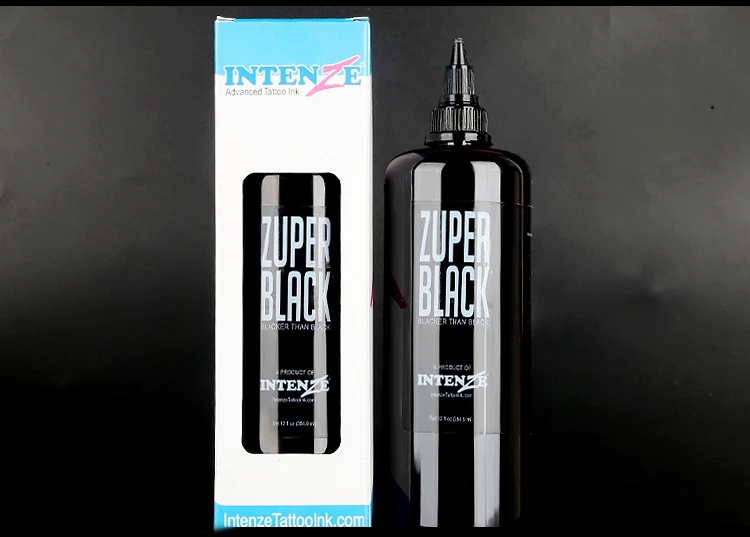 

NEW 1 bottle of black permanent tattoo ink 12 ounces (360 ml) body painting permanent black tattoo ink