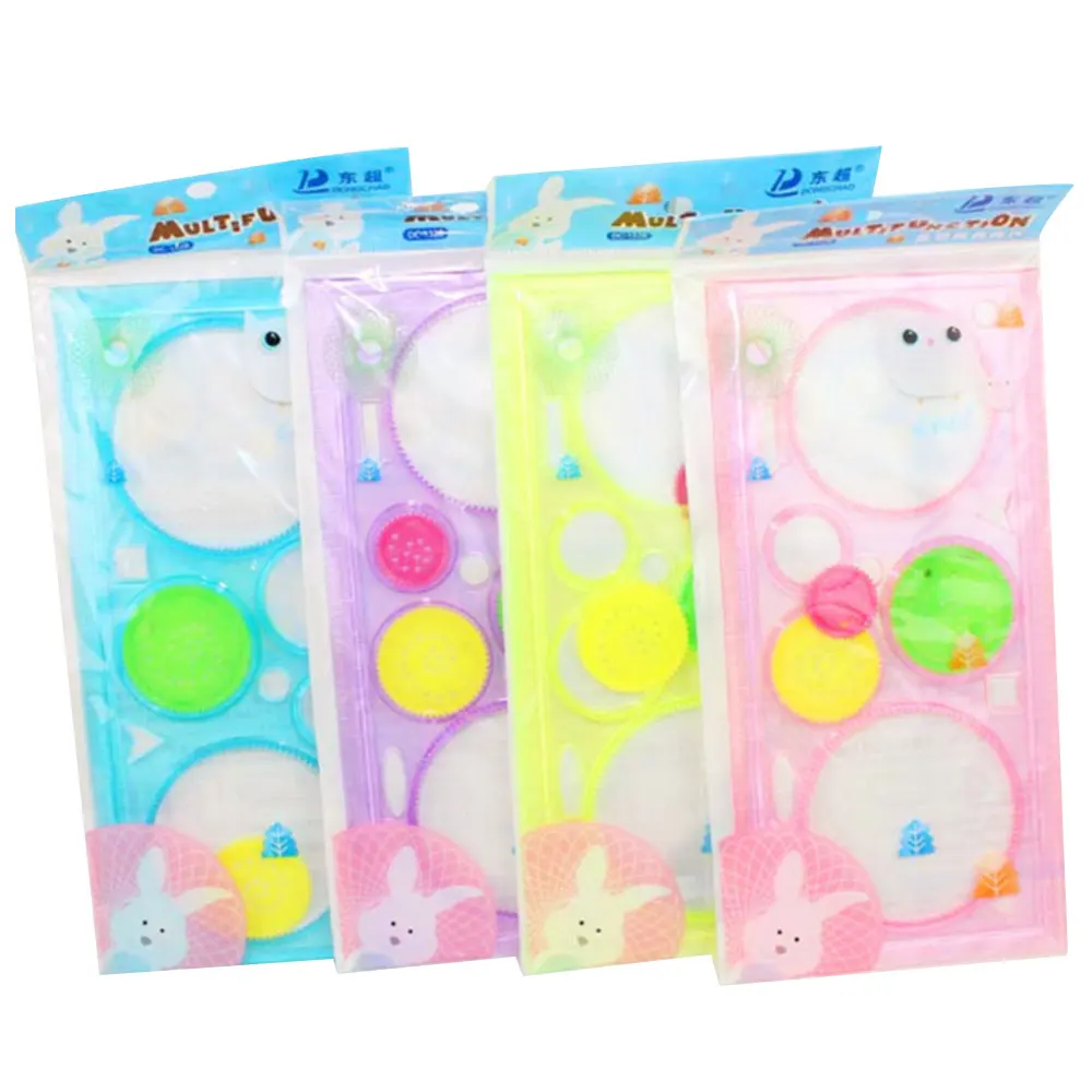 

Children Fun Plastic Drawing Template Spirograph Toy Stencil Ruler DIY Creative Draw Education Toys For Children