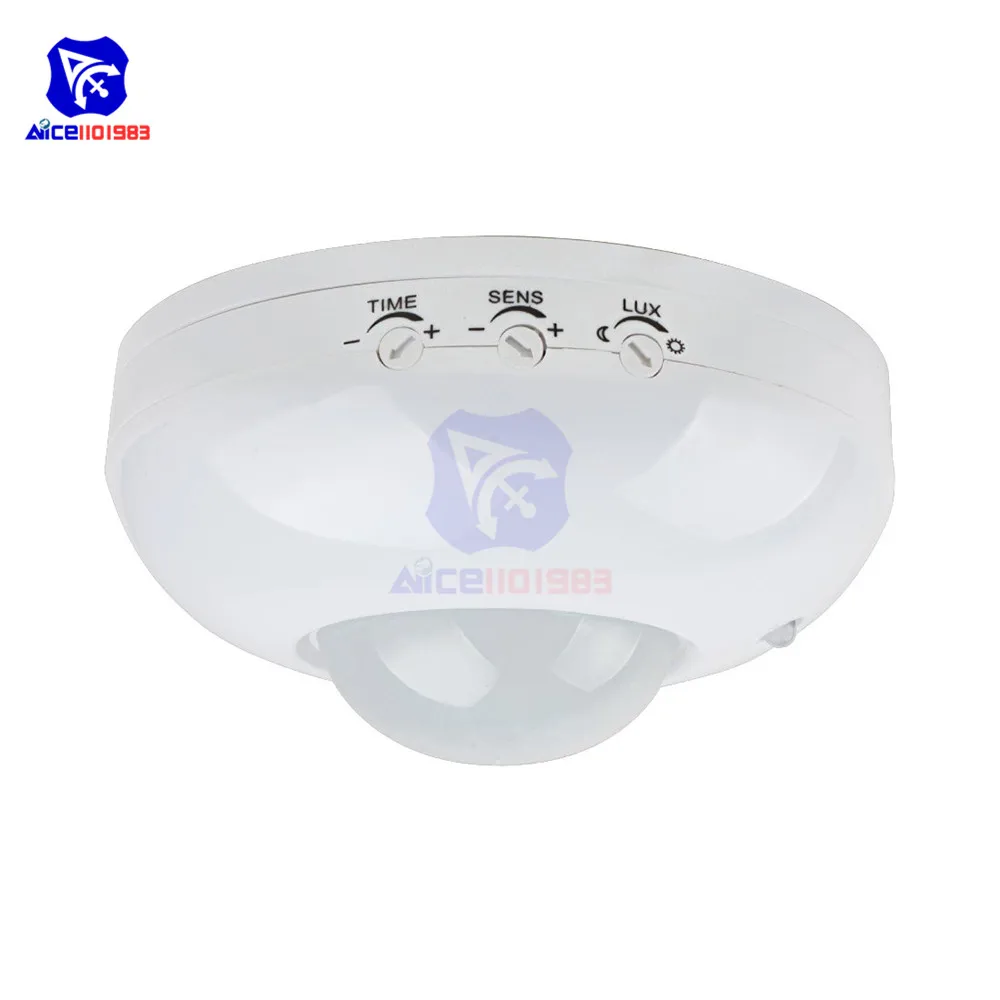 

PIR Motion Sensor Switch 110V-240V Adjustable Ceiling Infrared Body Motion Sensor Light Switch Security Automatic LED Sensor