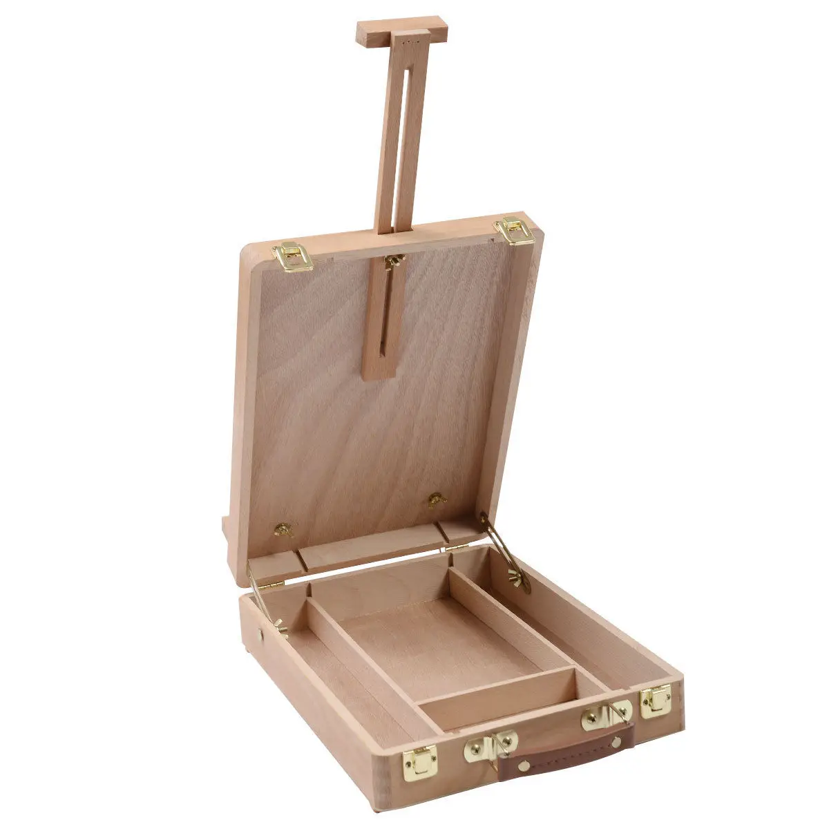 Us 224 18 Offtable Easel With Integrated Wooden Box Art Drawing Painting Table Box Multifunctional Oil Paint Suitcase Desktop Box Art Supply In