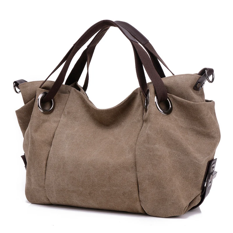 

Oversize Canvas Handbag Female Recycled Fabric Jumbo Large Capacity Shoulder Bag Daily School Diaper Reusable Shopping Bag