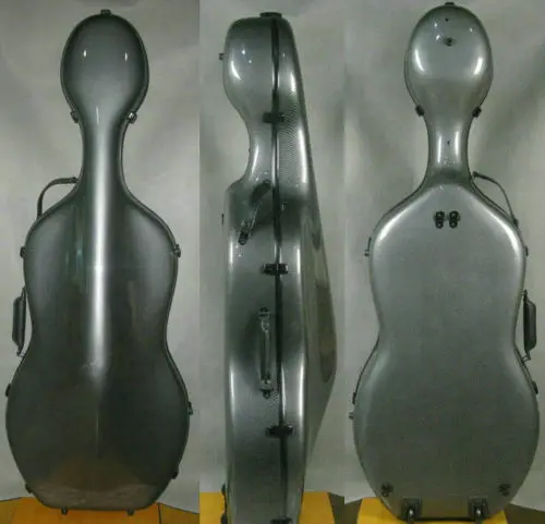 

1pcs Strong carbon fiber composite material cello case 4/4 with wheels