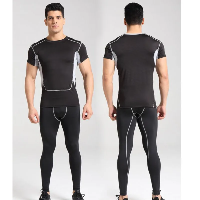 Мужская футболка с длинным рукавом, фитнес-зал, формирователь тела, компрессионная футболка, моделирующее белье для тренировок, быстросохнущие Топы