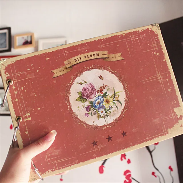 high quality vintage paper photo book green albunes de foto