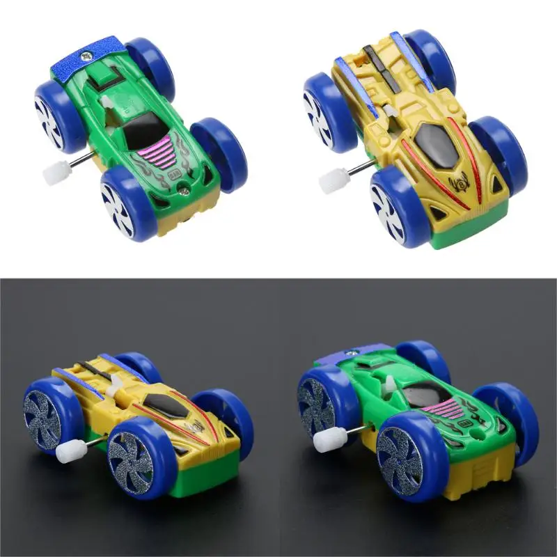 

Somersault Bounce Cars Two-sided Pattern Clockwork Funny Toys Gift Kids Clockwork Car Toys Two-sided Pattern Funny Clockwork Toy