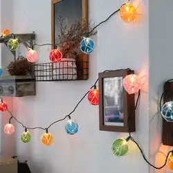 5 м 25LED Красочные Веревка мяч освещение вечерние Строка Фестиваль фонари огни для Рождество дерево Крытый Открытый Свадебный декор MYC