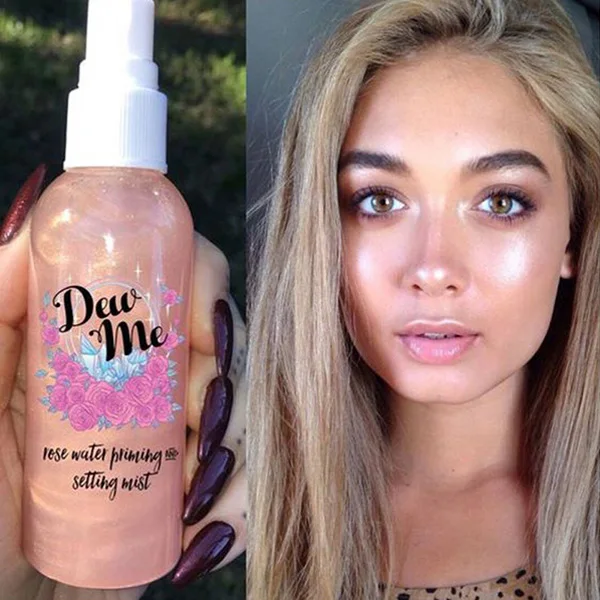 

New Moisturizing Liquid Highlighter Facial Base Makeup Rose Water Shiny Primer Refreshing Women Face Cosmetic HJL2018