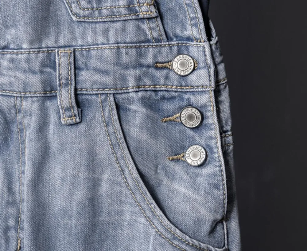 S-6XL! Tide Мужской индивидуальный цельный джинсовый светильник с цветными дырками комбинезоны брюки мужские тонкие брюки японские рабочие нагрудники штаны