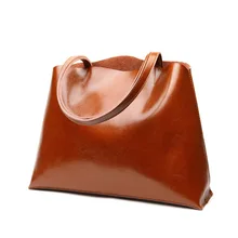 Большая вместительная женская сумка, новинка, модная сумка через плечо, коричневая Женская сумка, винтажная Сумка-тоут, офисные женские сумки из воловьей кожи