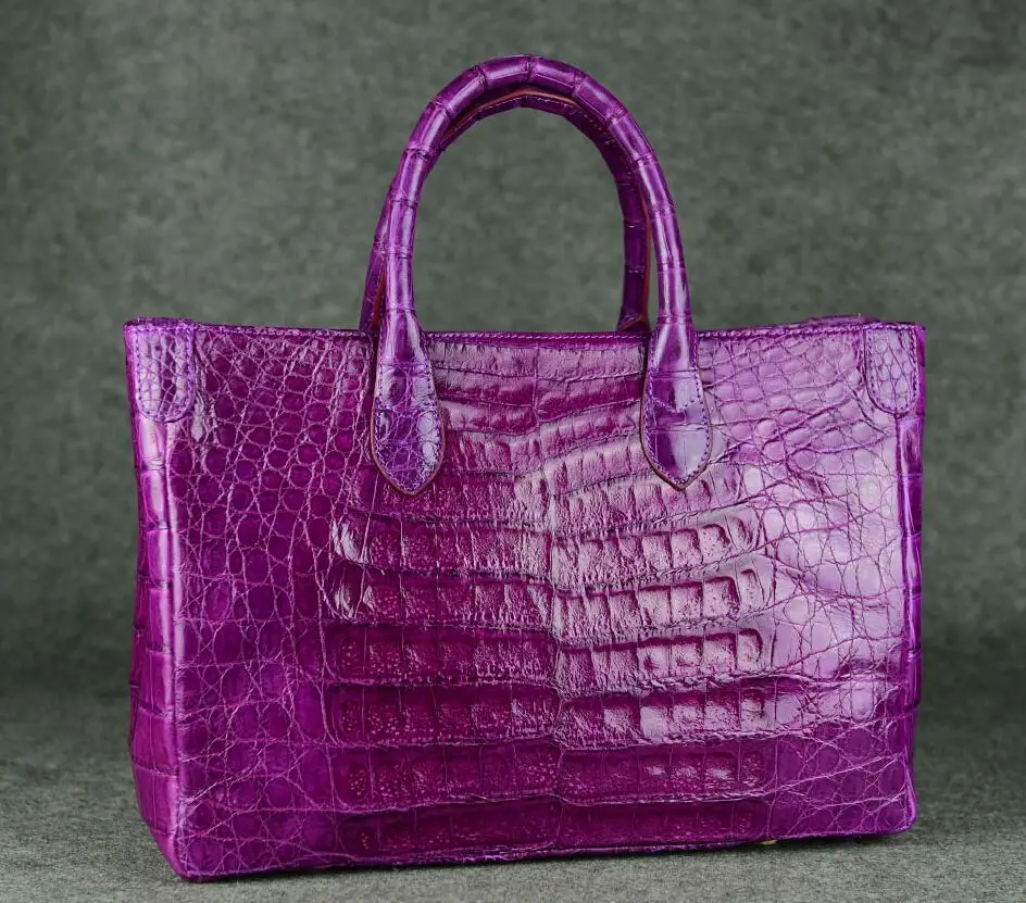 

Accept private label Custom logo wholesale drop shipping Genuine real crocodile leather oversize fashional luxury bags