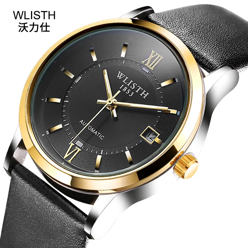 

American personality waterproof watch Fashion ultra-thin steel quartz watch simple business luminous trend 34