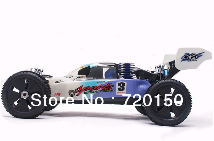 Nitro car gas professional edition 1:8 scale 4WD flat 80km/H speed+GO 21CXP engine+metal exhaust/hydraulic shockproof | Игрушки и хобби