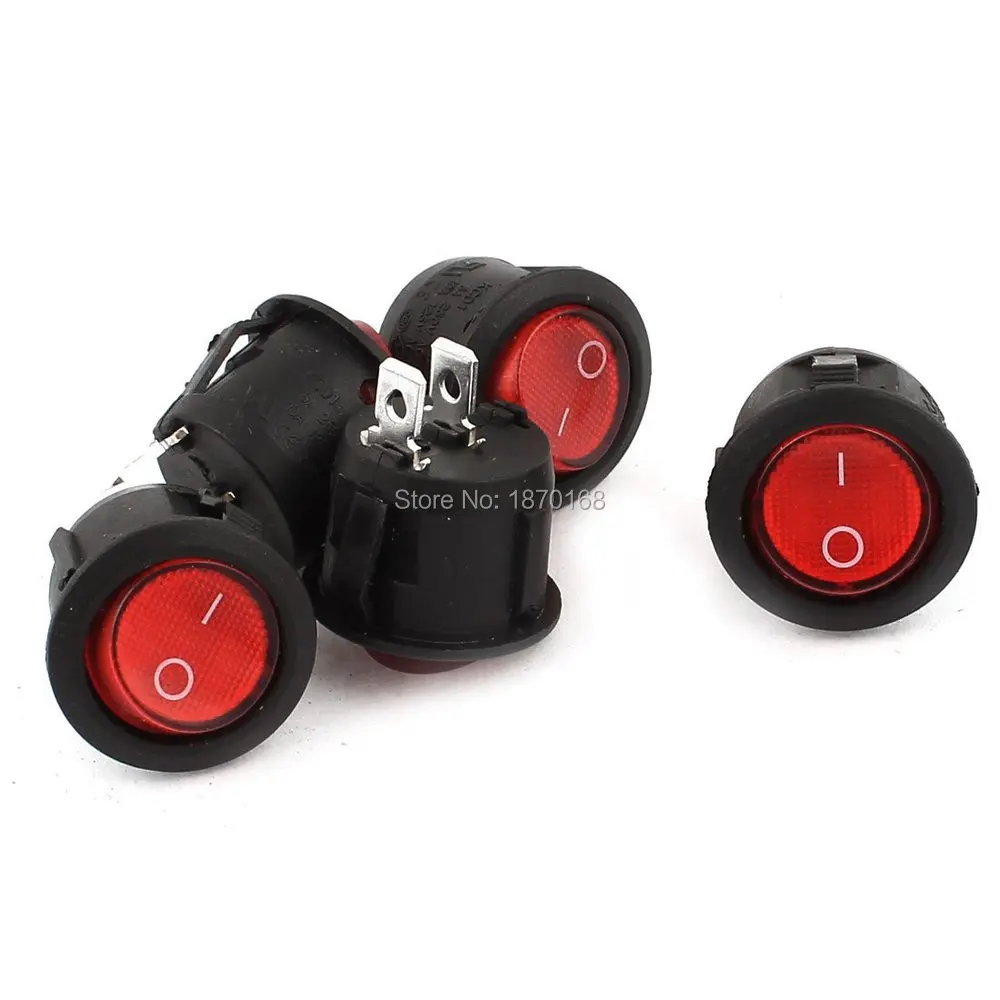 

5Pcs KCD1-105 2Pin SPST NO/OFF Rocker Power Switch AC 250V/6A 125V/10A